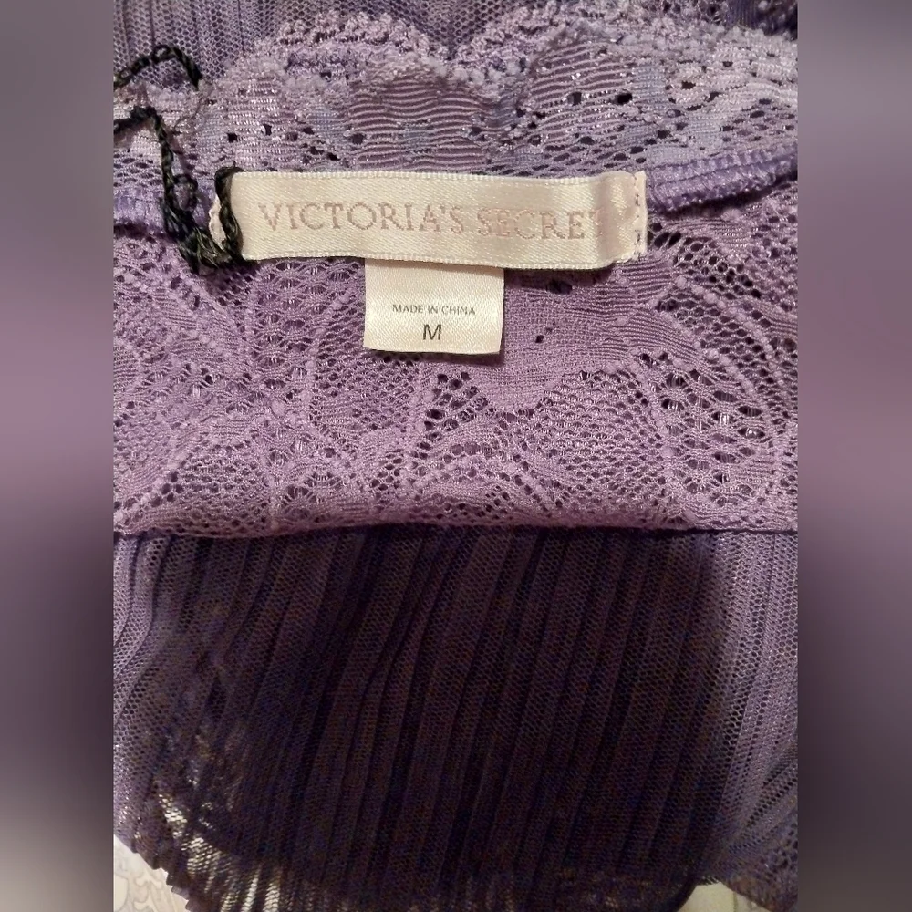 Victoria's Secret Purple Lace Chemise - Picture 2 of 3
